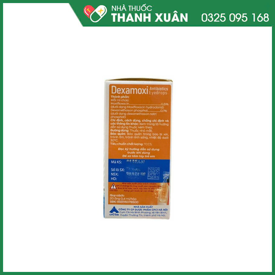 Dexamoxi thuốc kháng sinh điều trị các nhiễm khuẩn ở mắt